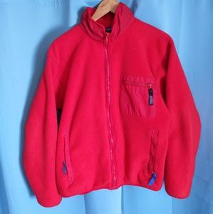 Patagonia Vintage 1999 Men's M Red Synchilla Full Zip Retro Pile Fleece Jacket